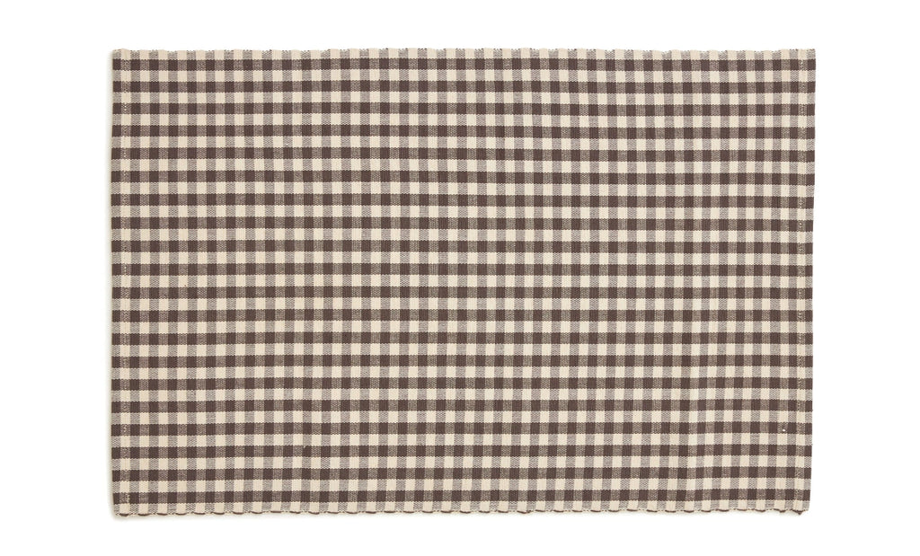 Rutig bordstablett i lantlig stil