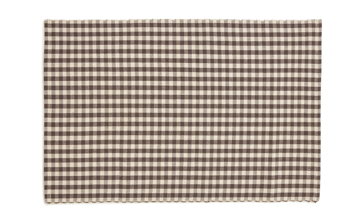 Rutig bordstablett i lantlig stil