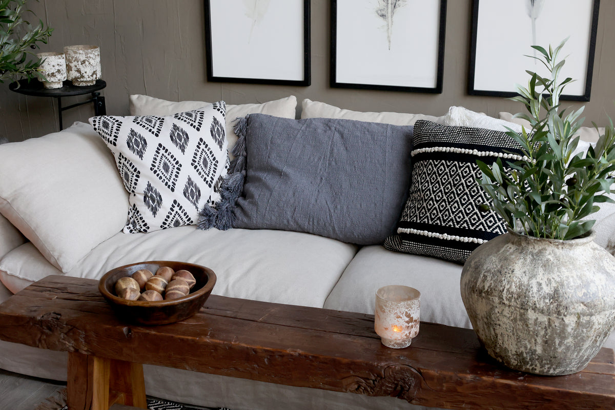 Linneklädd 3-sits soffa Malo – exklusiv och avslappnad design