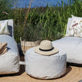 Loungepuff utomhus – set om 2