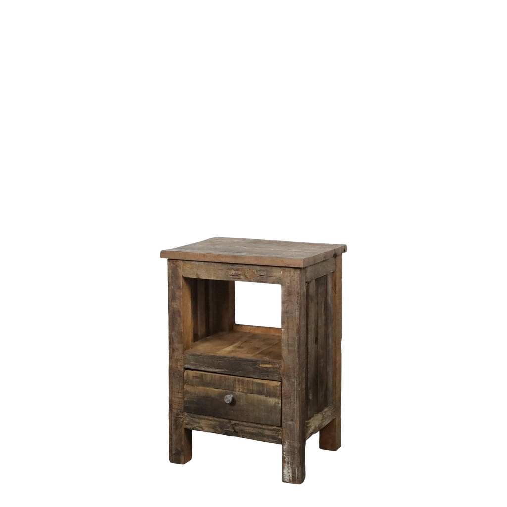 Grimaud sängbord i återvunnet trä – 63 cm