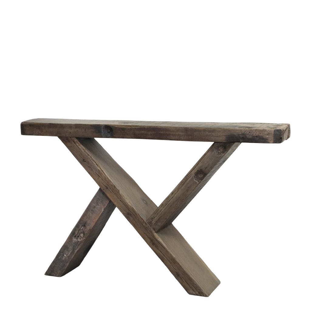 Sidobord i återvunnet trä – rustik vintage 122 cm