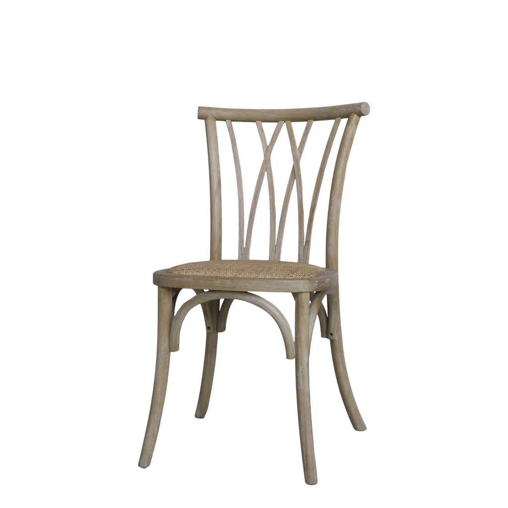 Fransk matstol med flätad sits – set om 2