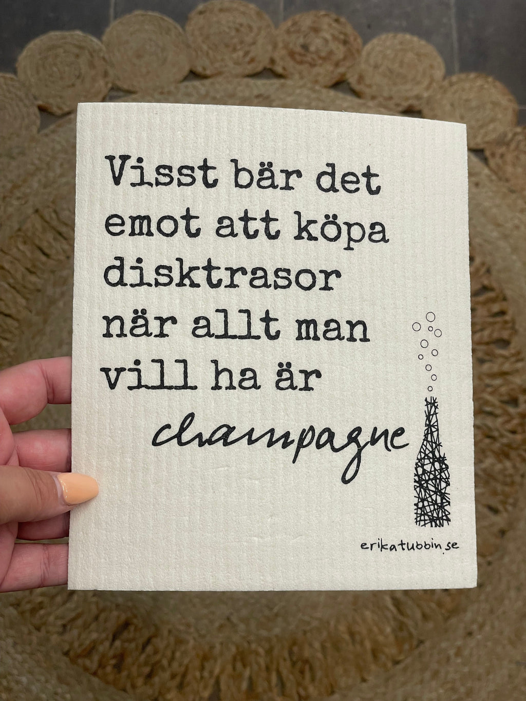 Disktrasa med olika citat och motiv – återanvändbar