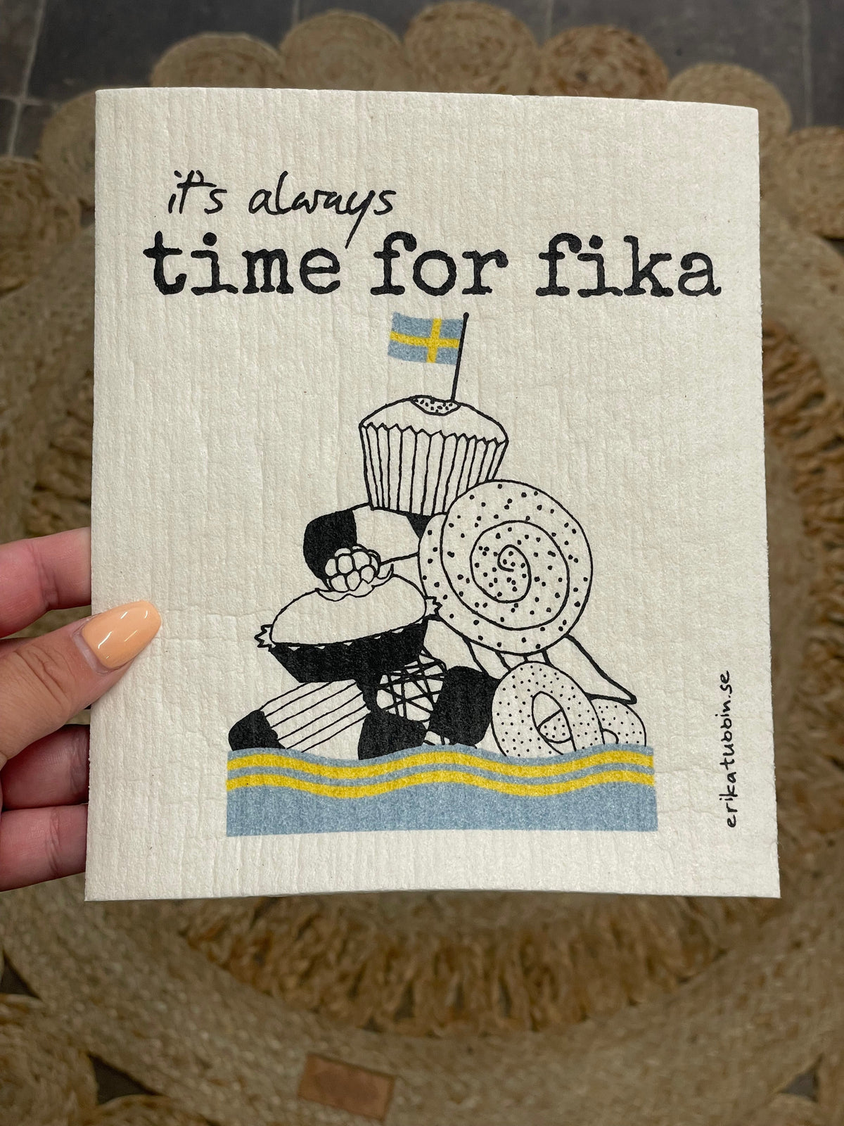 Disktrasa med olika citat och motiv – återanvändbar