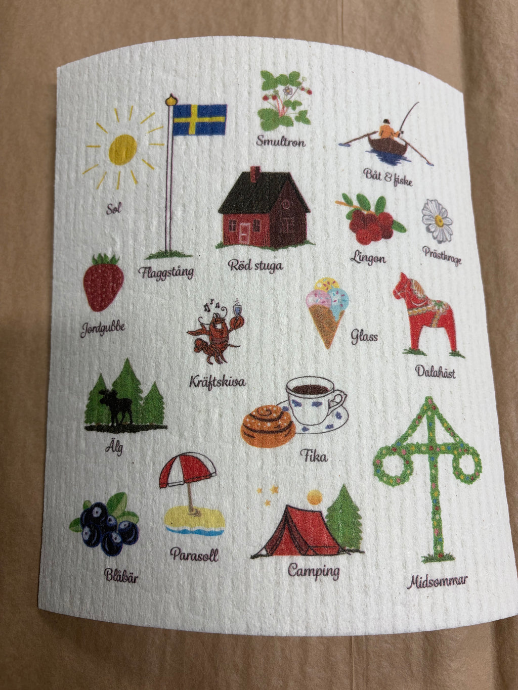 Disktrasa med olika citat och motiv – återanvändbar