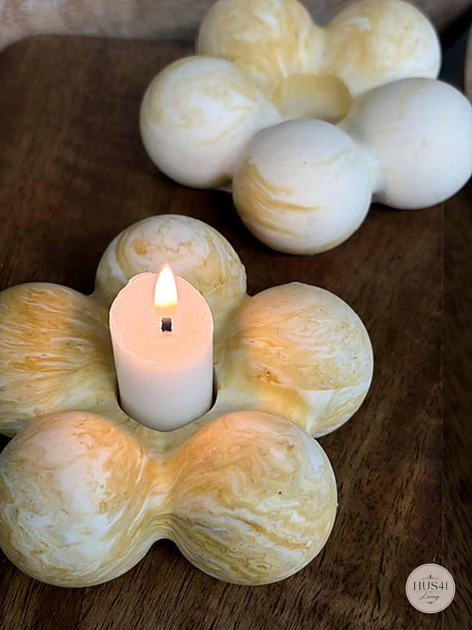 Flow Aura – bubblig ljusstake | Lightbeige Collection