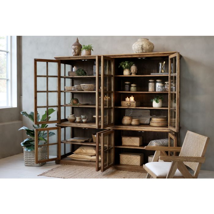 Vitrinsskåp Antik XL H195/L220/B55 cm - Villarudskogen