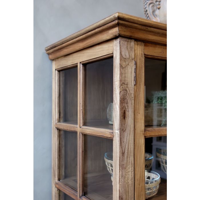 Vitrinsskåp Antik XL H195/L220/B55 cm - Villarudskogen